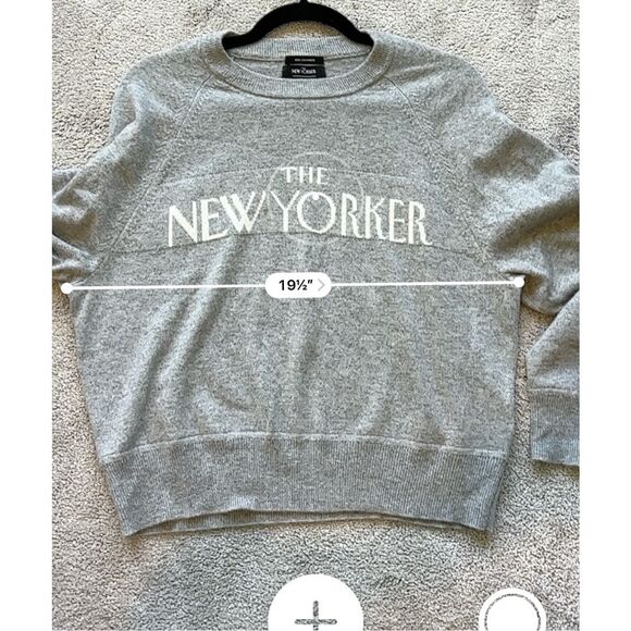 NWOT Limited-edition The New Yorker X J.Crew cashmere crewneck sweater , Sm $170 - Picture 7 of 8